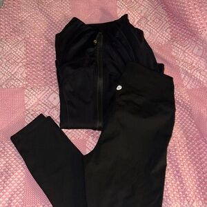Lululemon Black Define Jacket and align Leggings size 6
